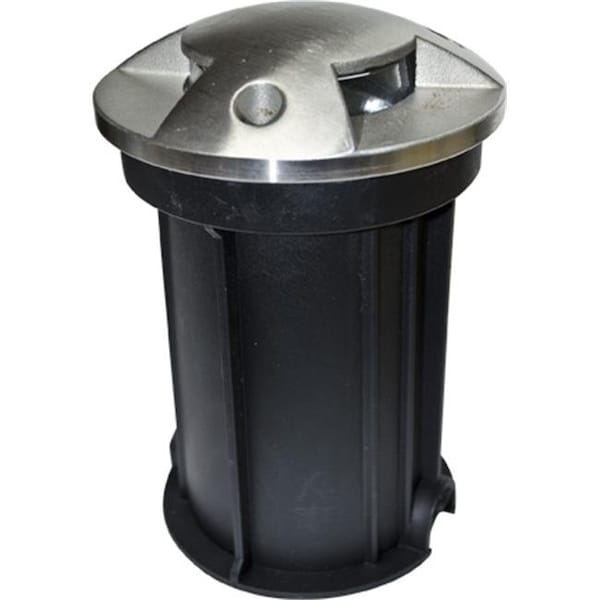 Dabmar Lighting LV321-SS316 Stainless Steel In-Ground Drive-Over Well Light with PVC Sleeve; Stainless Steel - 6.25 x 4.26 x 4.26 in. LV321-SS316 - main